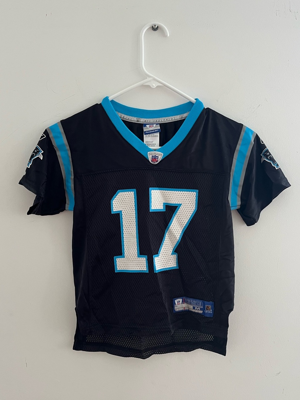 Vintage Official NFL Carolina Panthers Kids Jersey